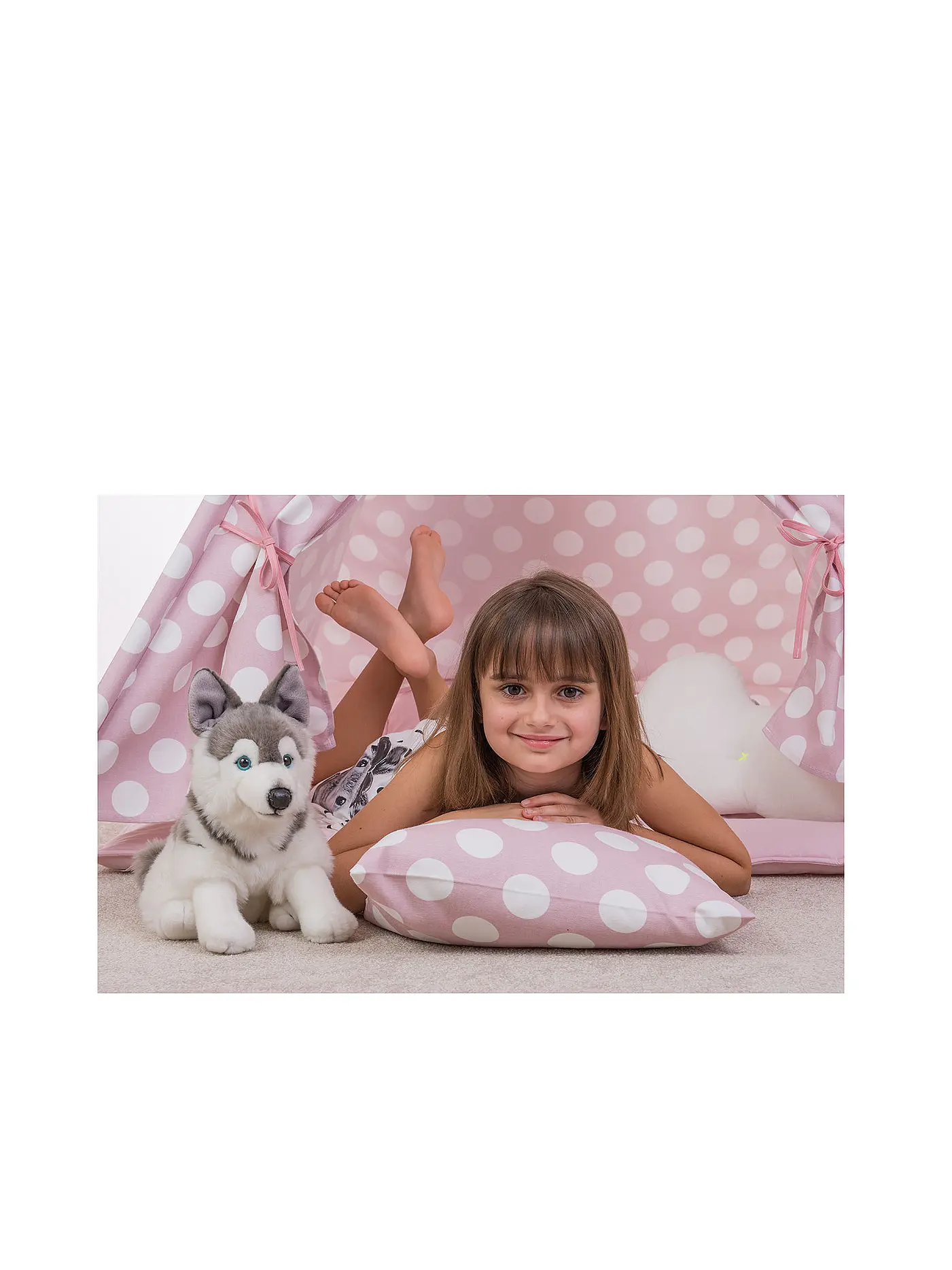 HERMANN TEDDY | Plüschtier - HUsky sitzend 29cm | 